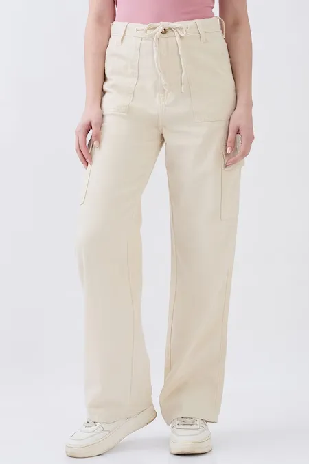 Cream Women Straight Fit Jeans